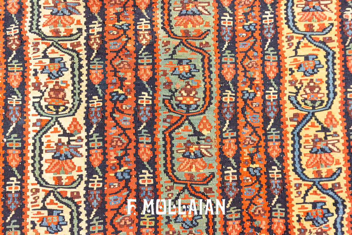 Kilim Rug Senneh Striped Design n°:555947